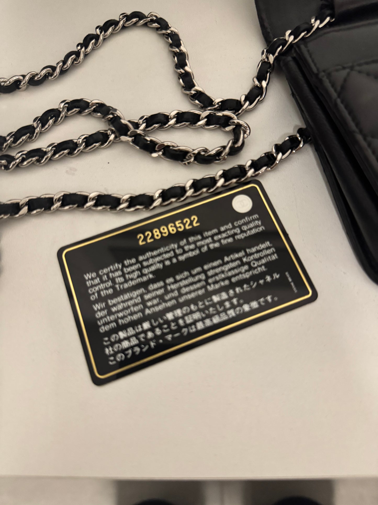 CHANEL Classic Wallet on Chain "WOC"