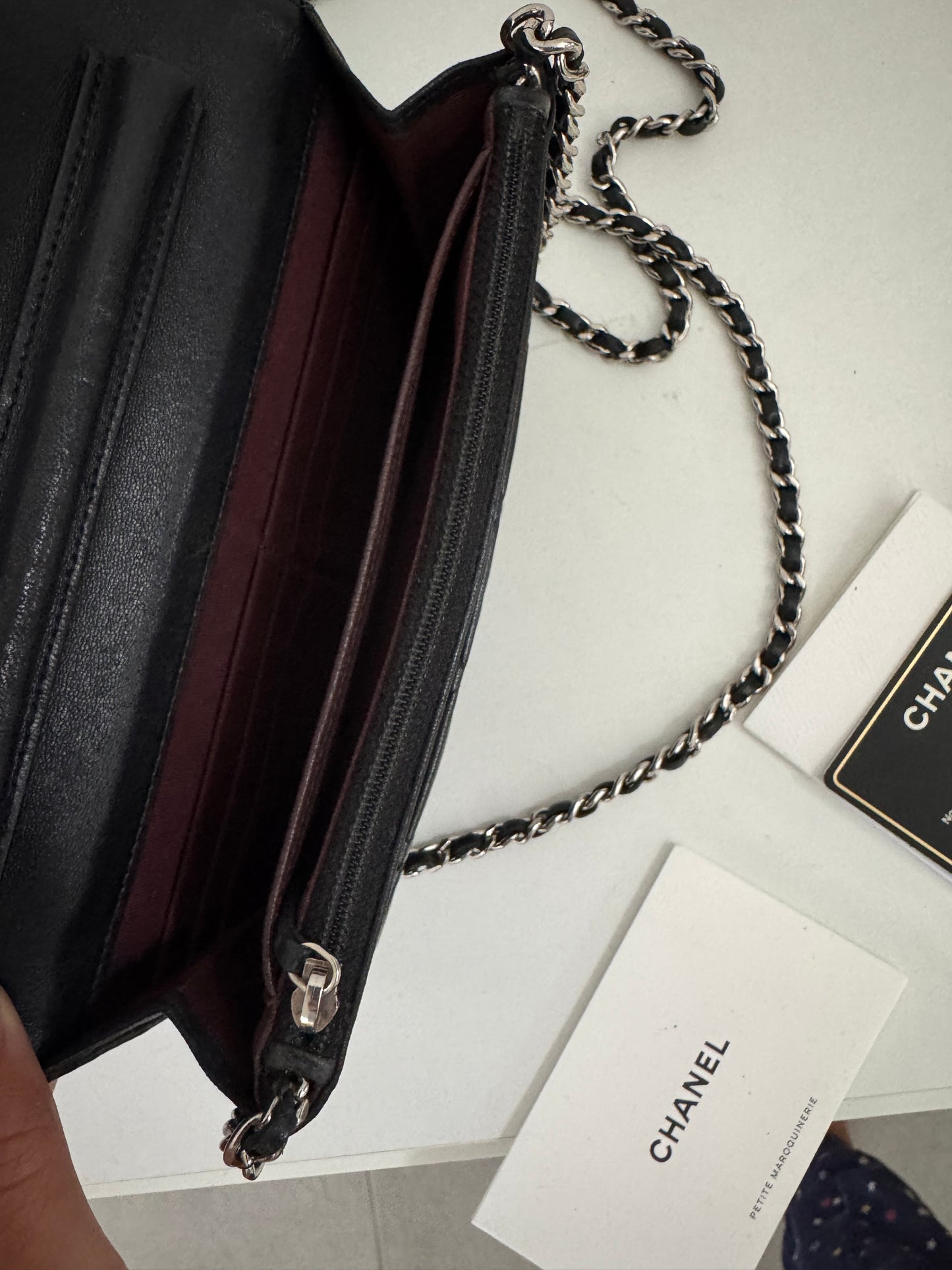 CHANEL Classic Wallet on Chain "WOC" Lambskin