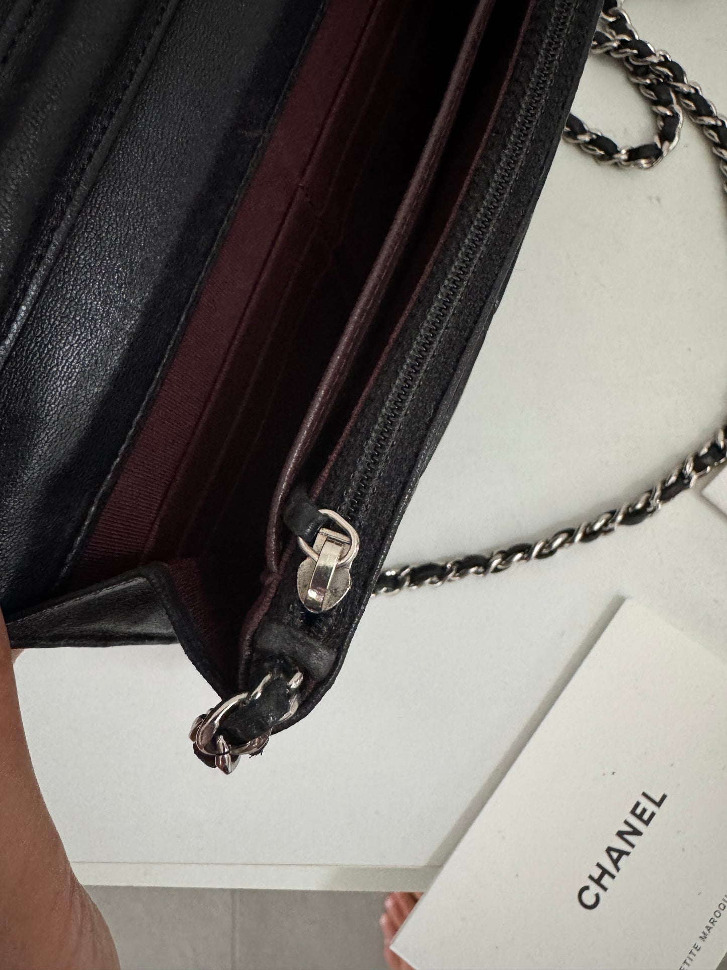 CHANEL Classic Wallet on Chain "WOC" Lambskin