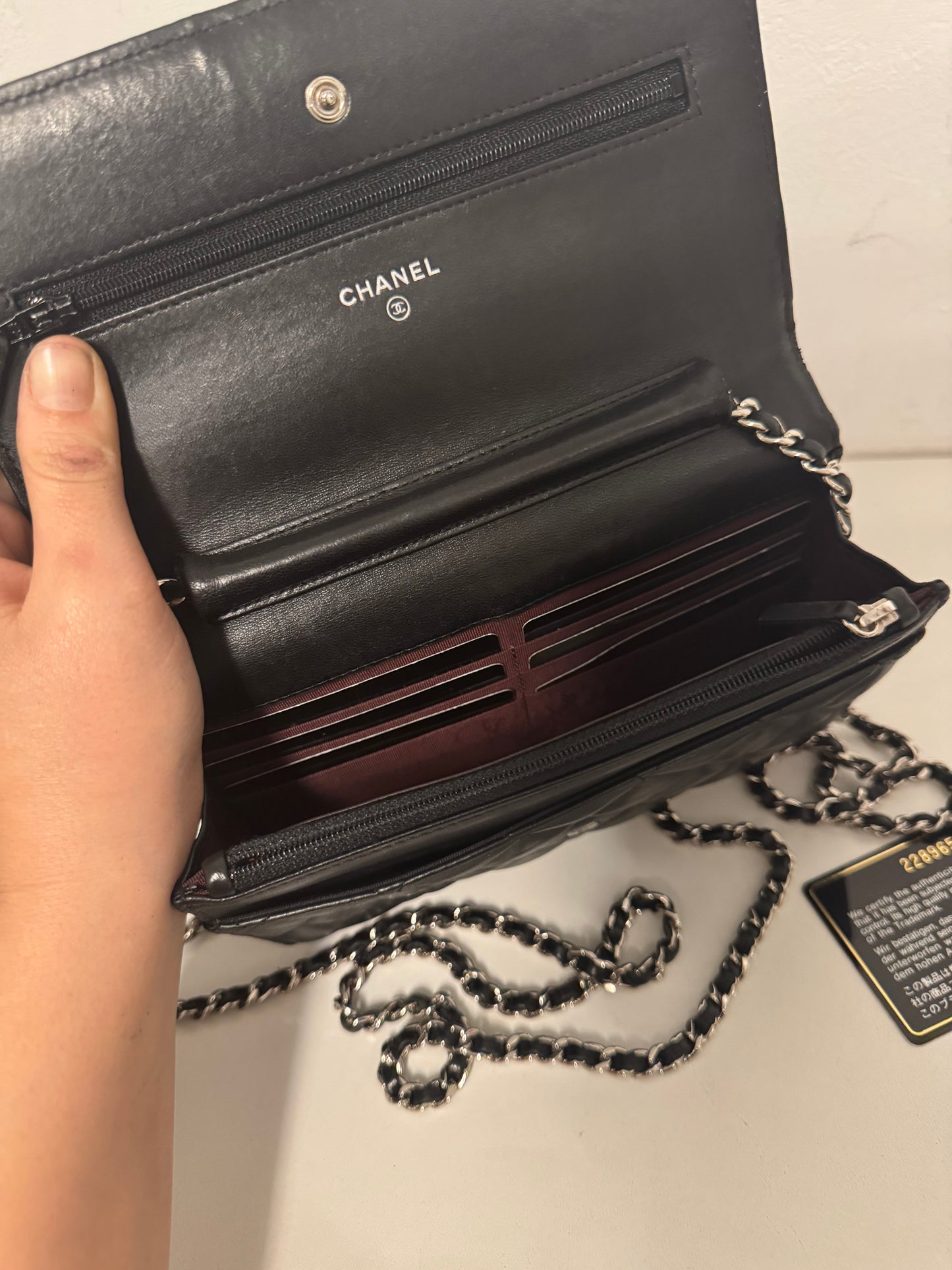 CHANEL Classic Wallet on Chain "WOC"