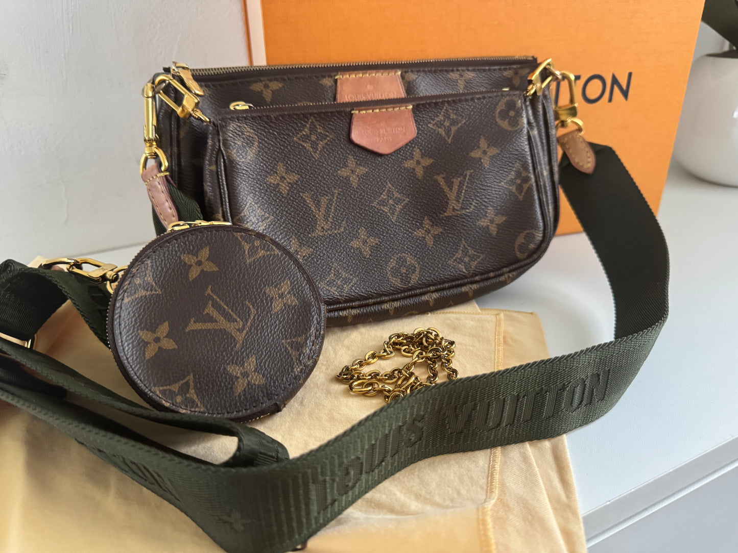 LOUIS VUITTON SAC Multi Pochette Monogram Canvas
