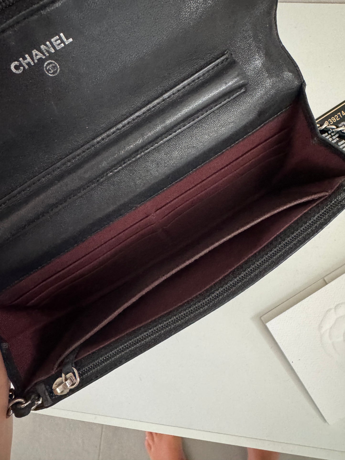 CHANEL Classic Wallet on Chain "WOC" Lambskin