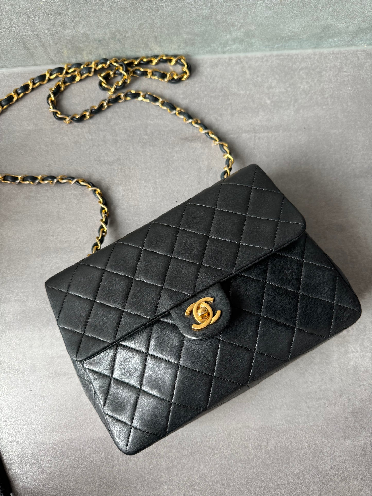 CHANEL Vintage Square Single Flap Bag Small