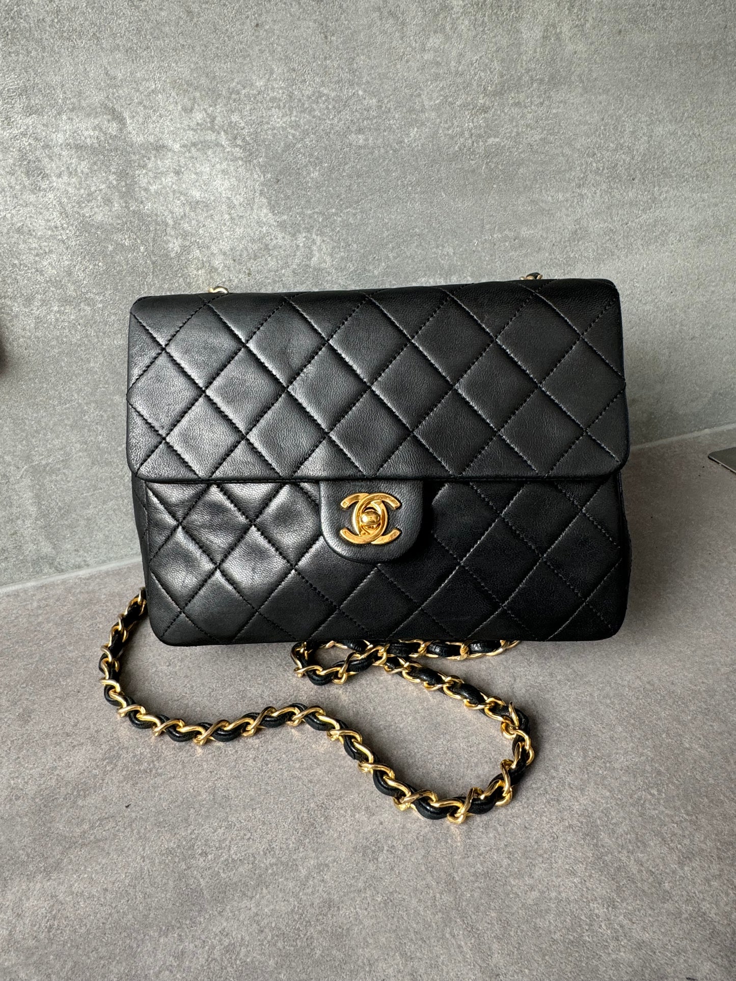 CHANEL Vintage Square Single Flap Bag Small