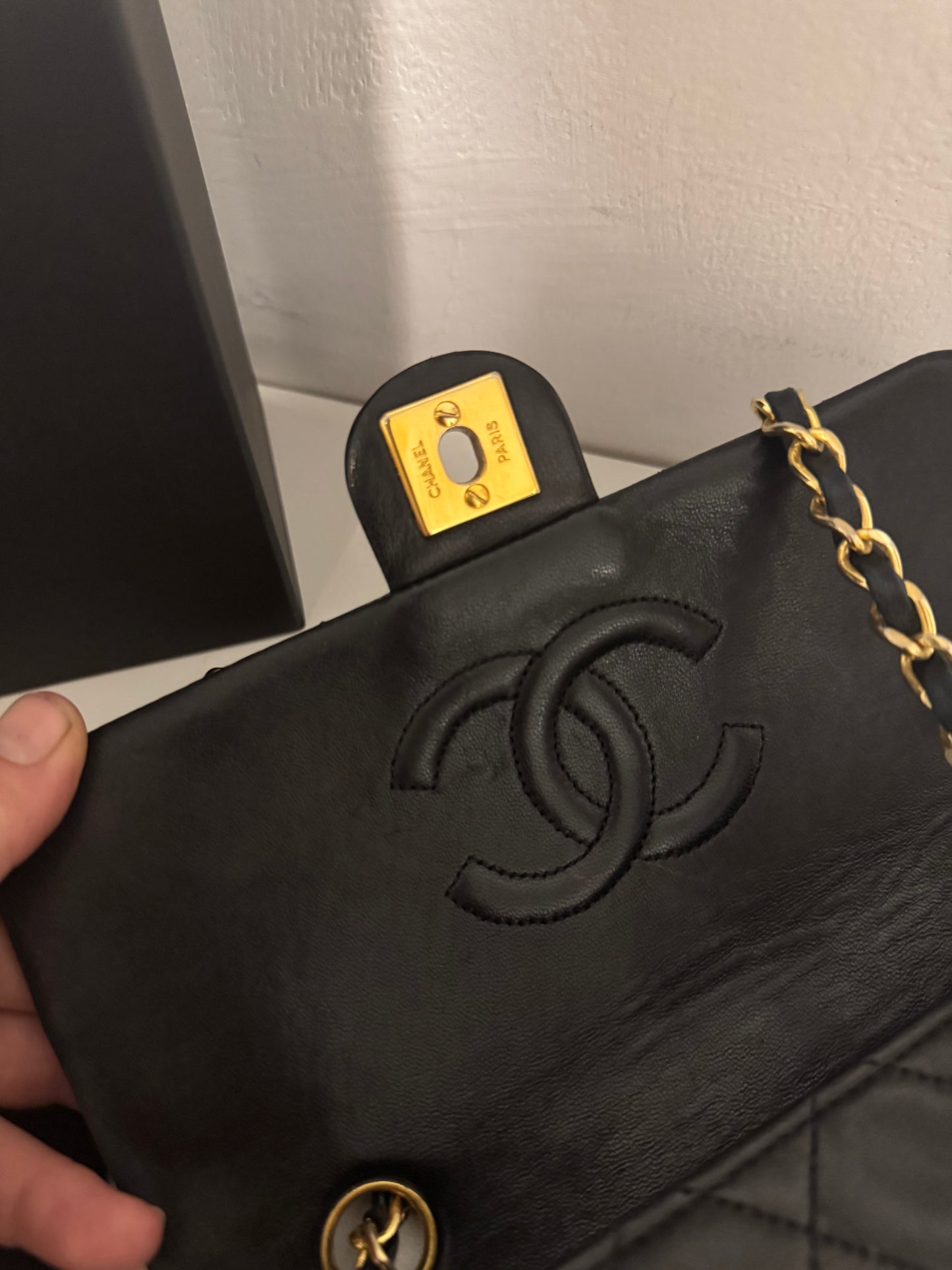 CHANEL Vintage Square Single Flap Bag Small