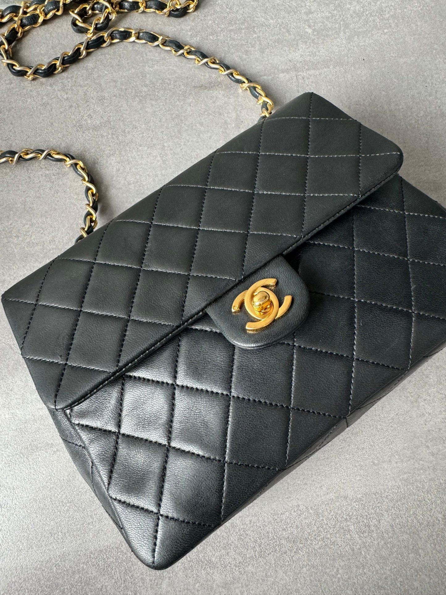CHANEL Vintage Square Single Flap Bag Small