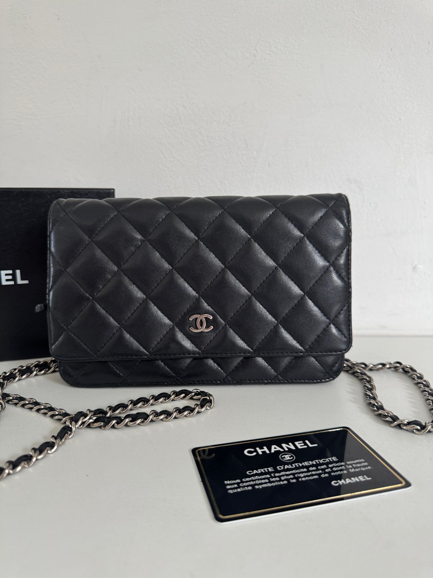 CHANEL Classic Wallet on Chain "WOC" Lambskin