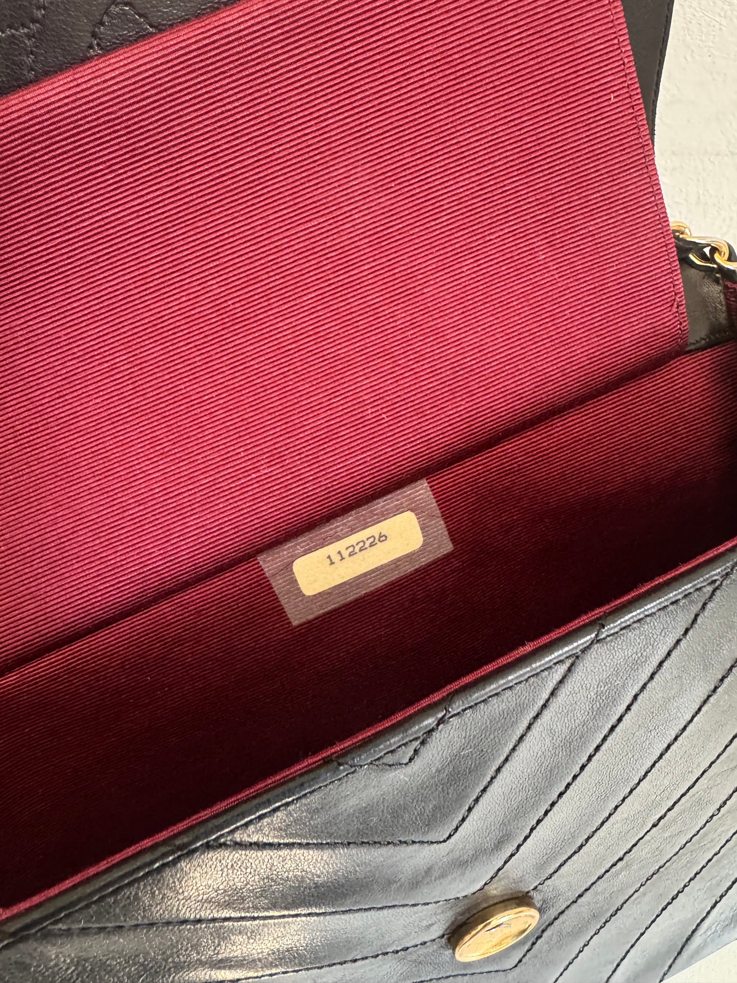 CHANEL Vintage Chevron Single Full Flap Bag