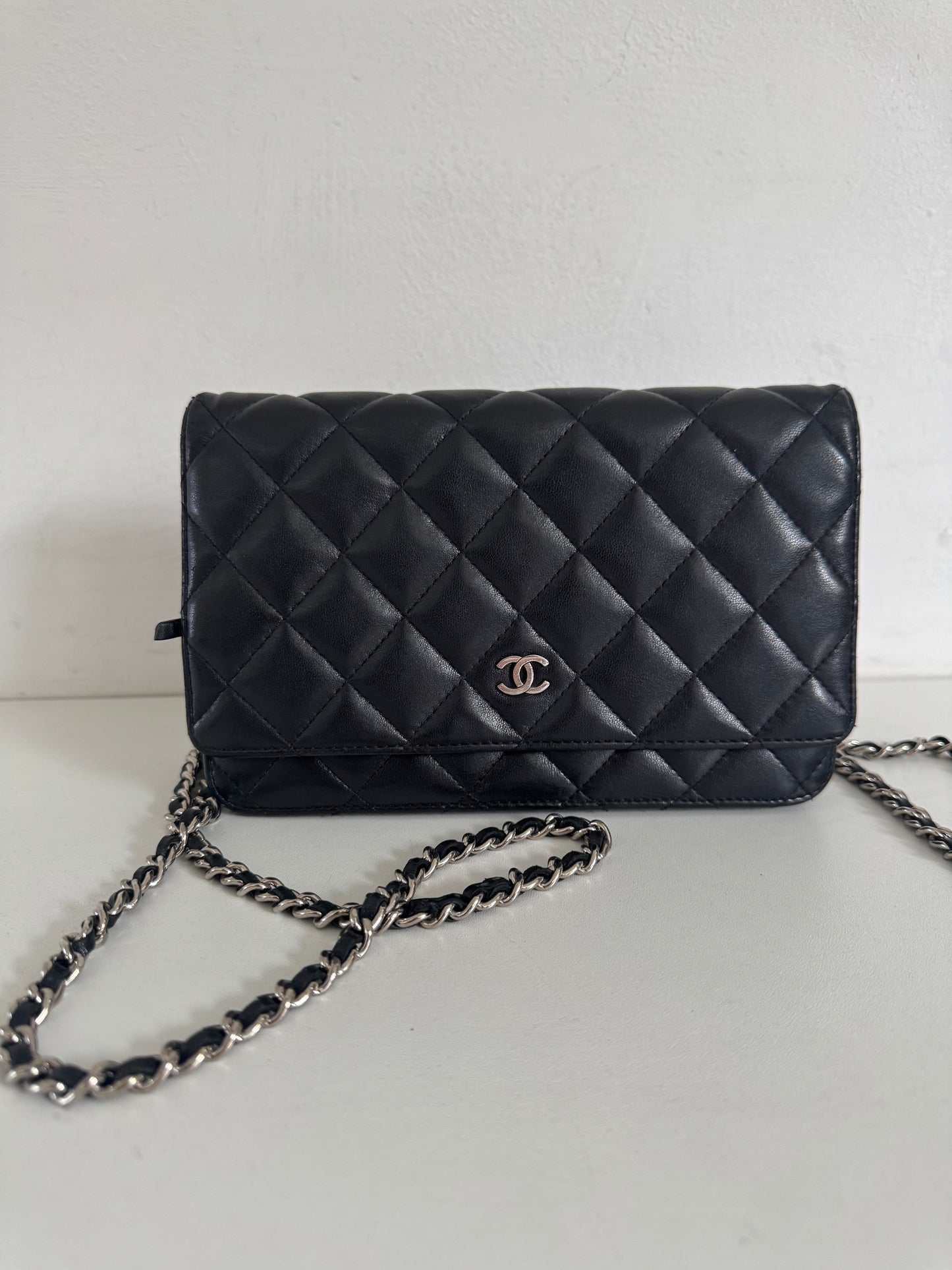 CHANEL Classic Wallet on Chain "WOC" Lambskin