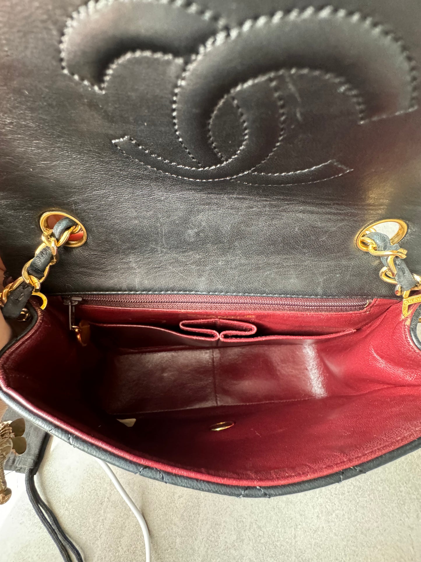 CHANEL Vintage Square Single Flap Bag Small