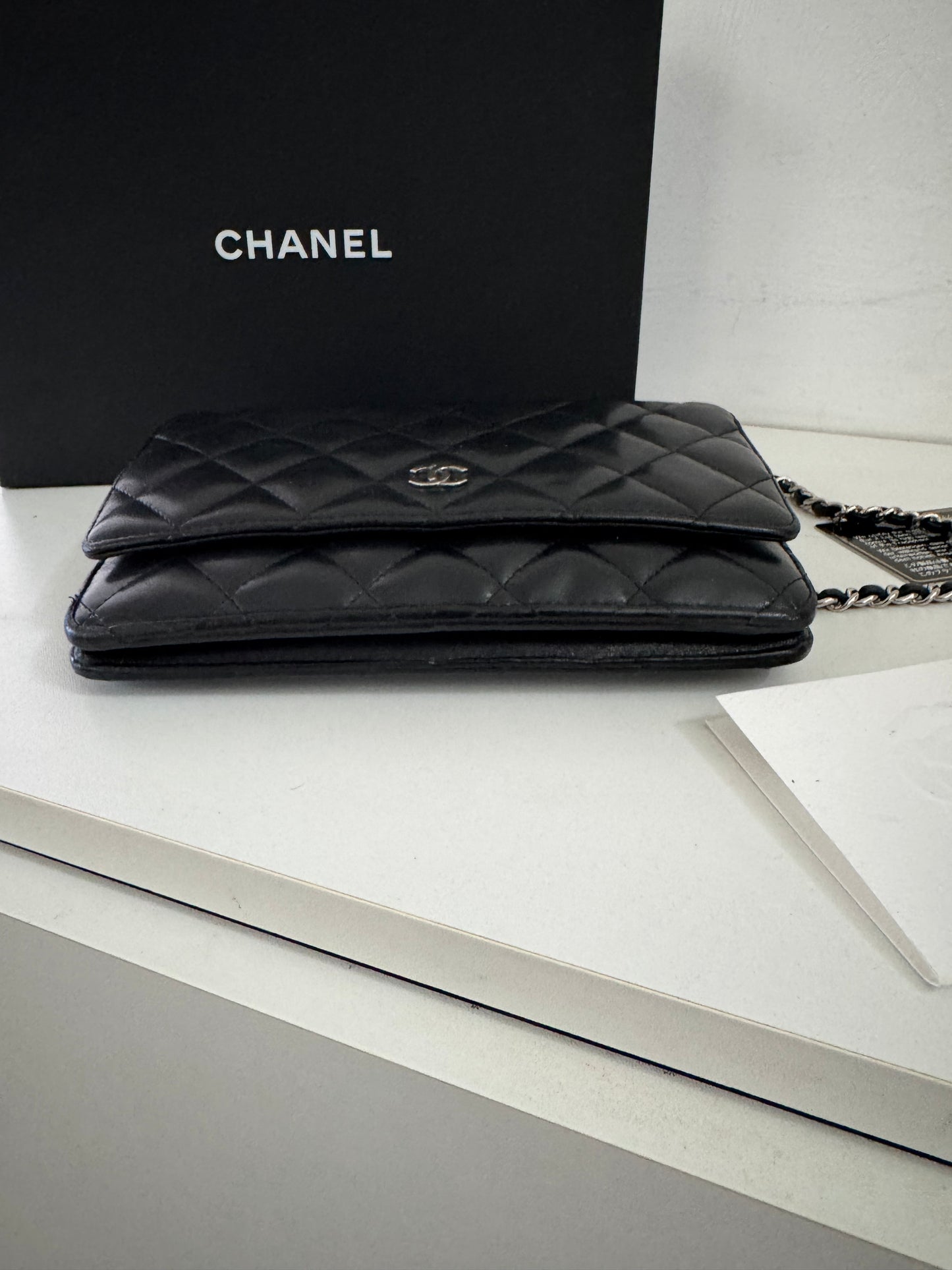 CHANEL Classic Wallet on Chain "WOC" Lambskin
