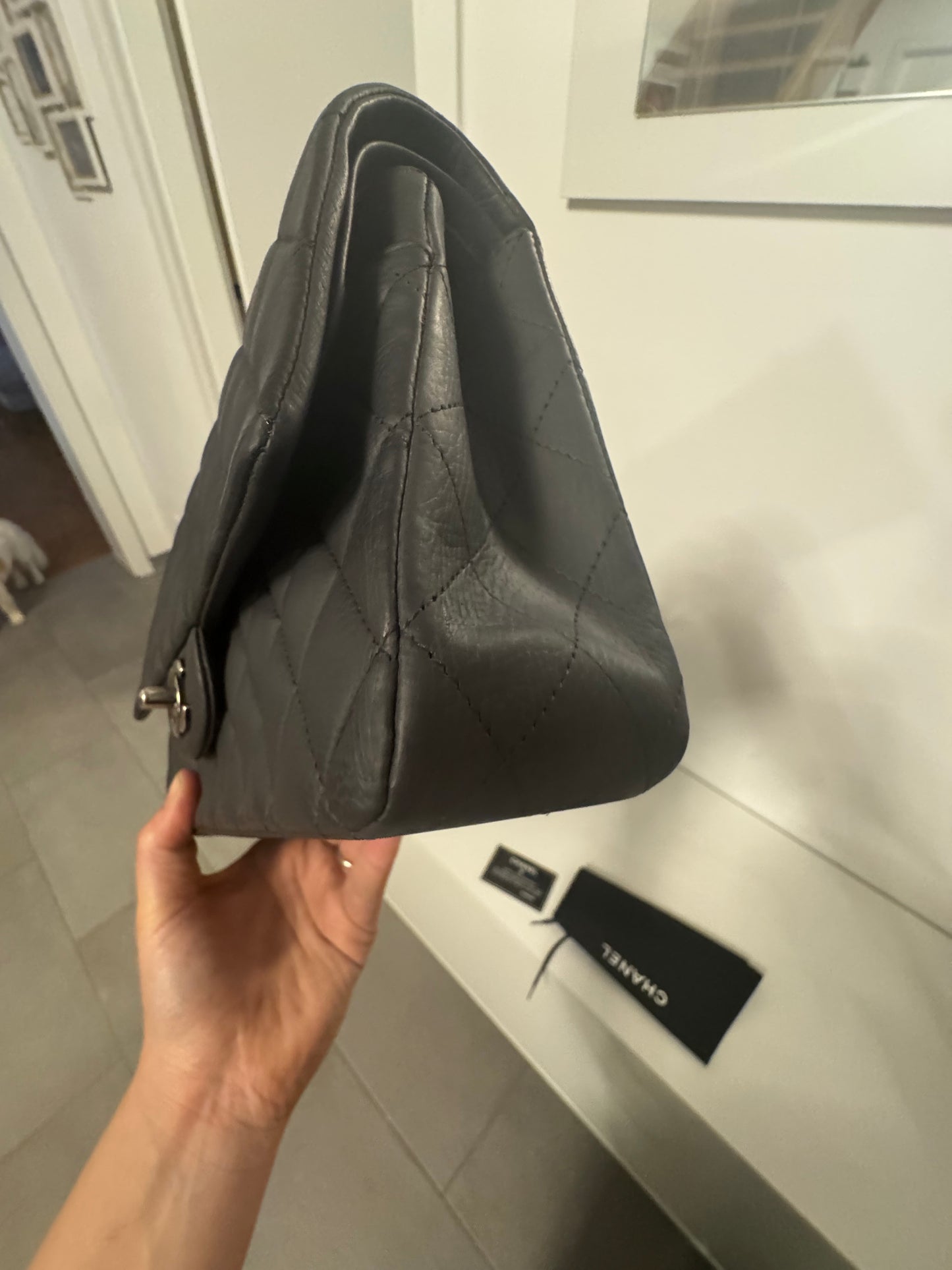 CHANEL Vintage Medium Double Flap Bag Caviar