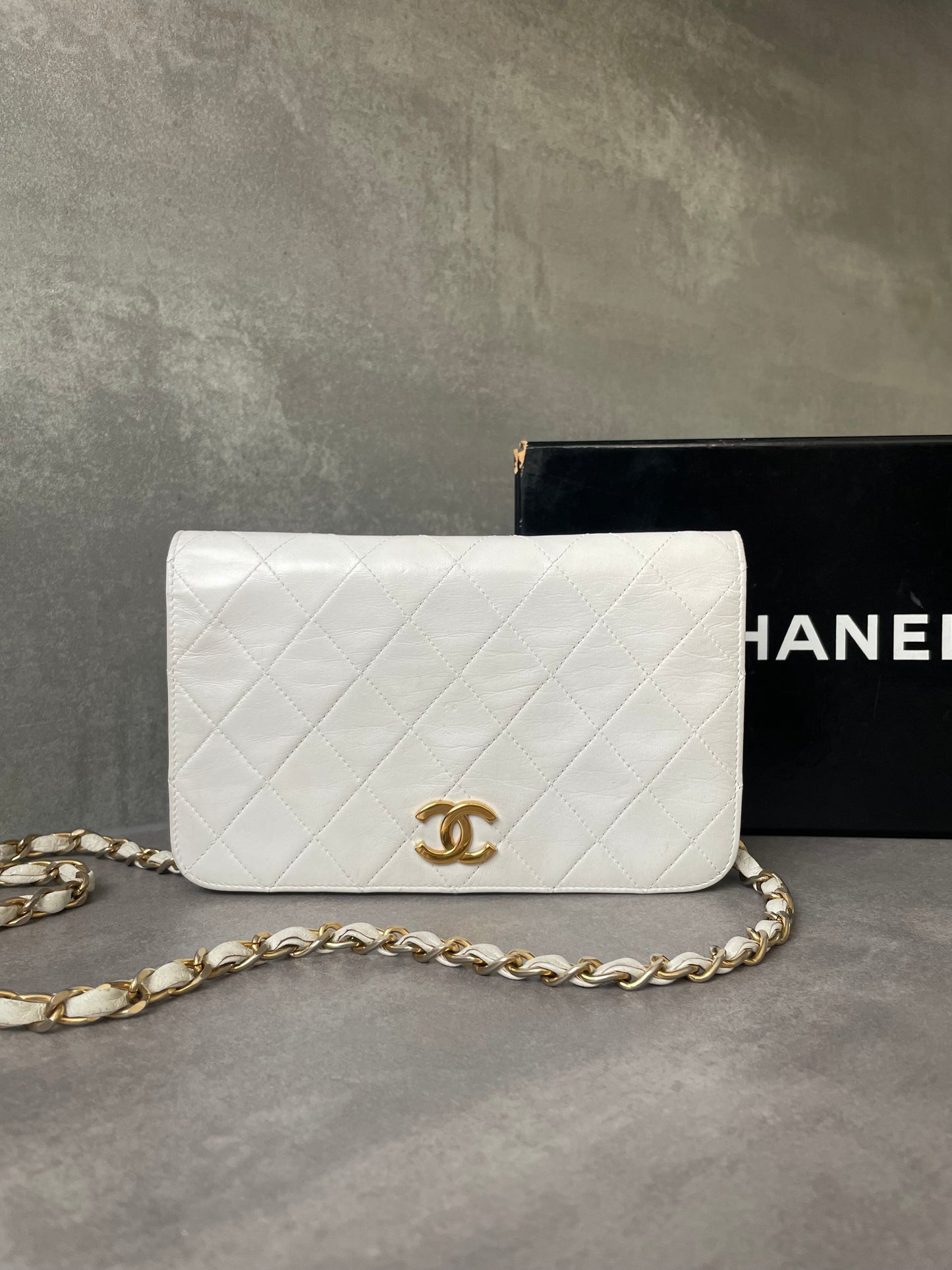 CHANEL Small Vintage Full Flap Bag Pushlock