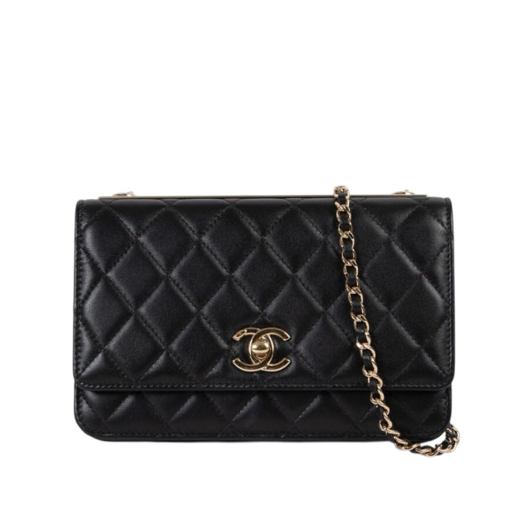 CHANEL Classic Wallet on Chain "WOC" Turnlock