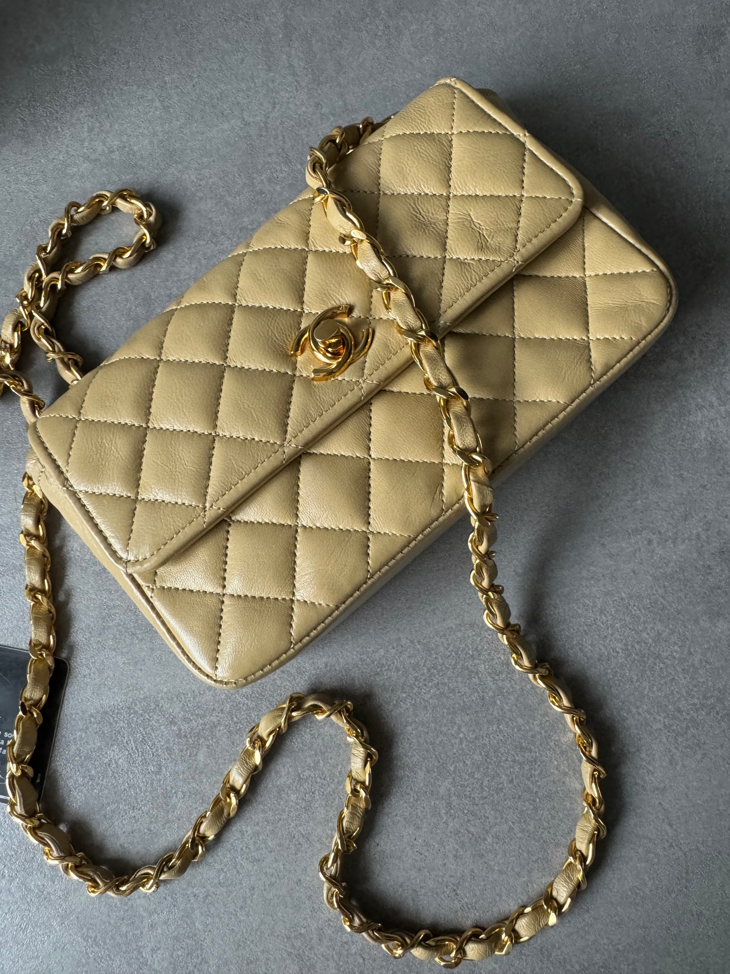 CHANEL Vintage Single Mini Full Flap Bag