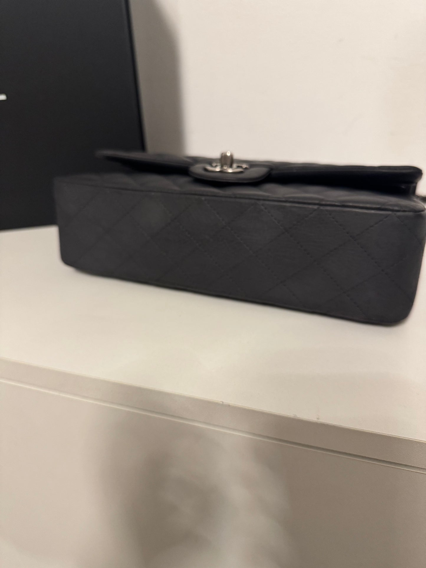 CHANEL Vintage Medium Double Flap Bag Caviar