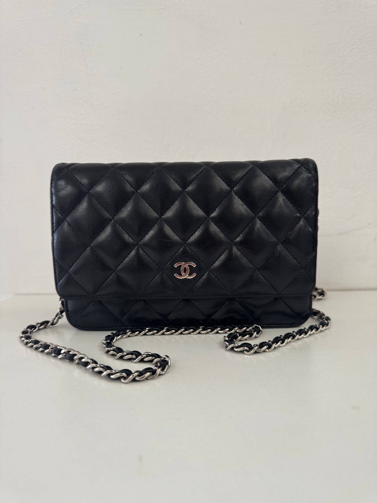 CHANEL Classic Wallet on Chain "WOC" Lambskin