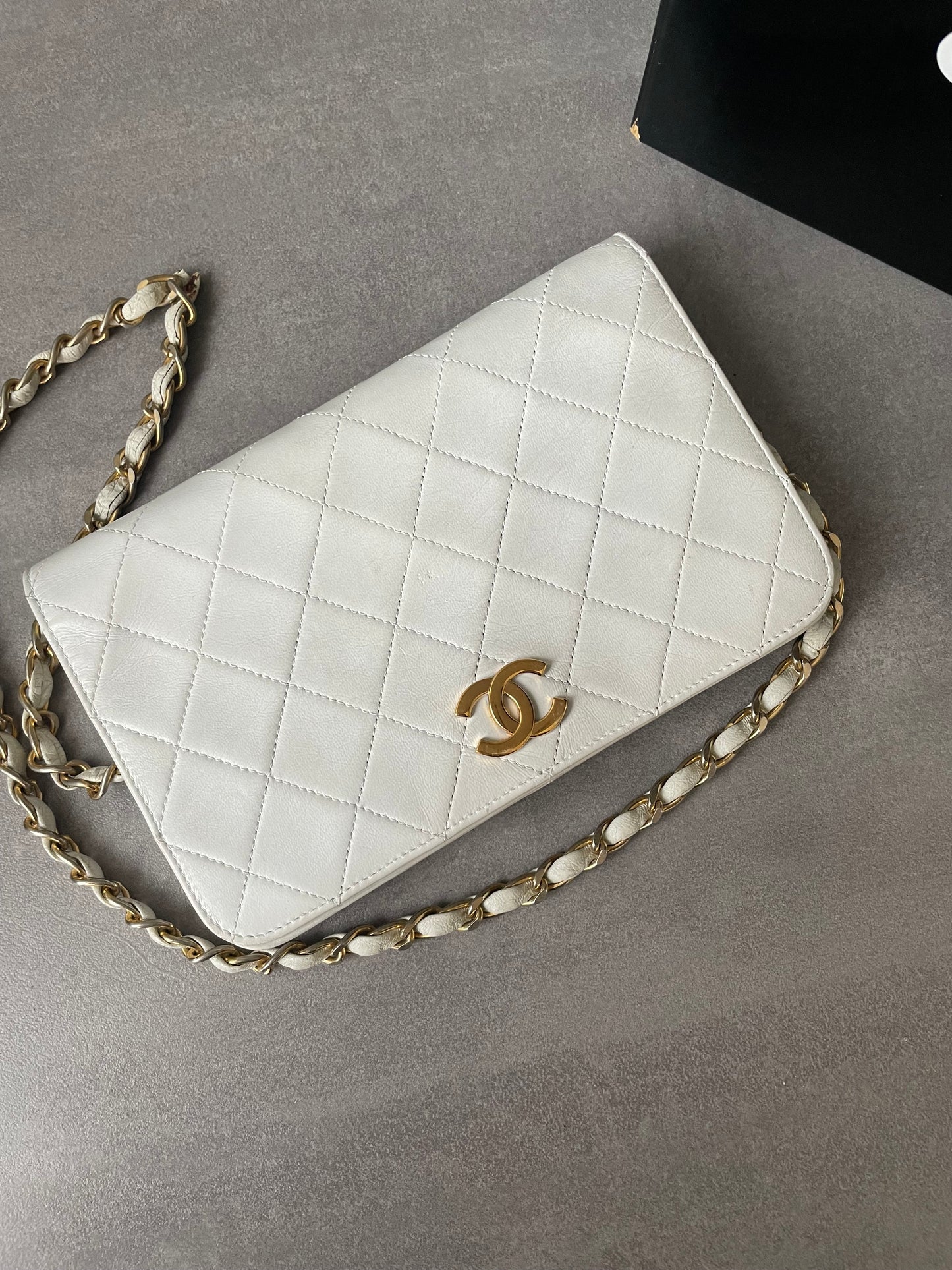 CHANEL Small Vintage Full Flap Bag Pushlock