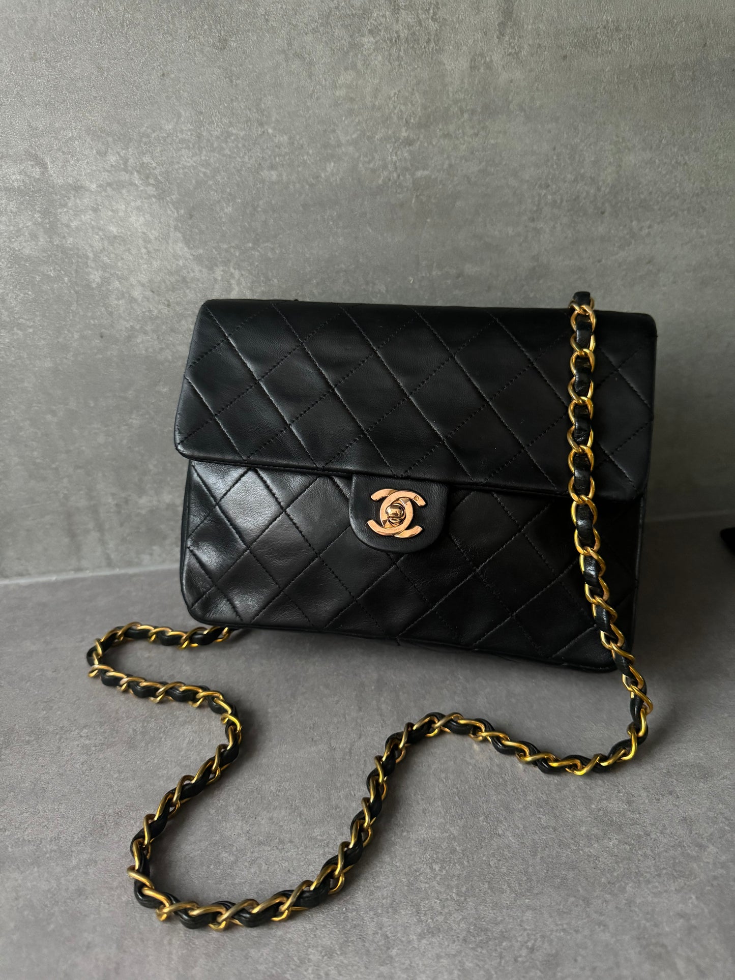 CHANEL Vintage Square Single Flap Bag Small