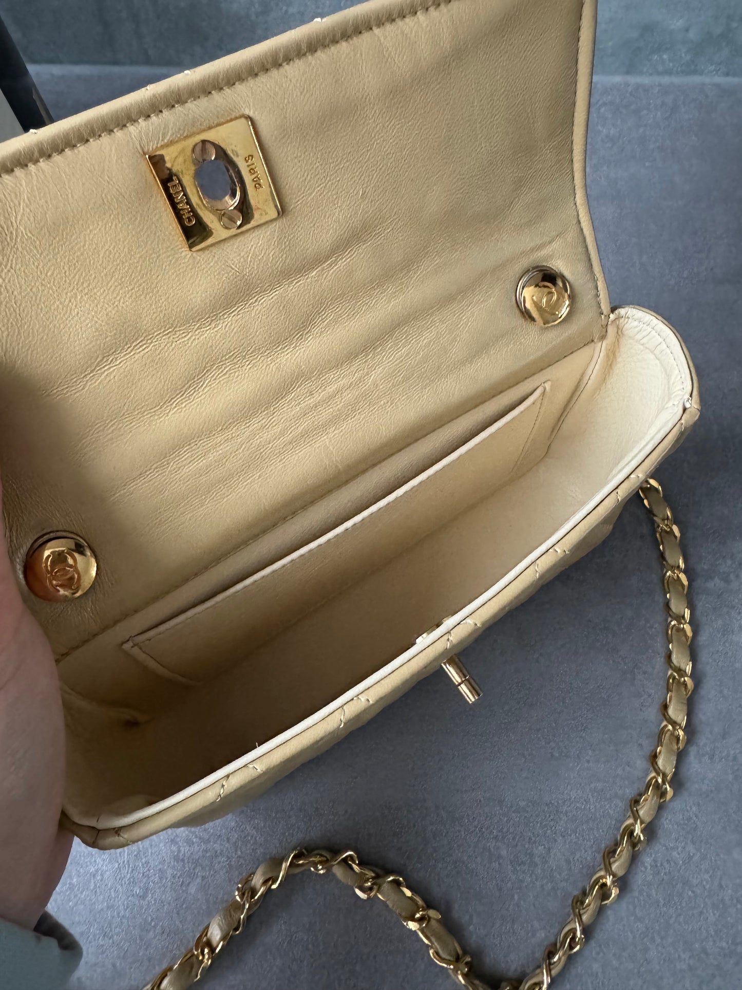 CHANEL Vintage Single Mini Full Flap Bag