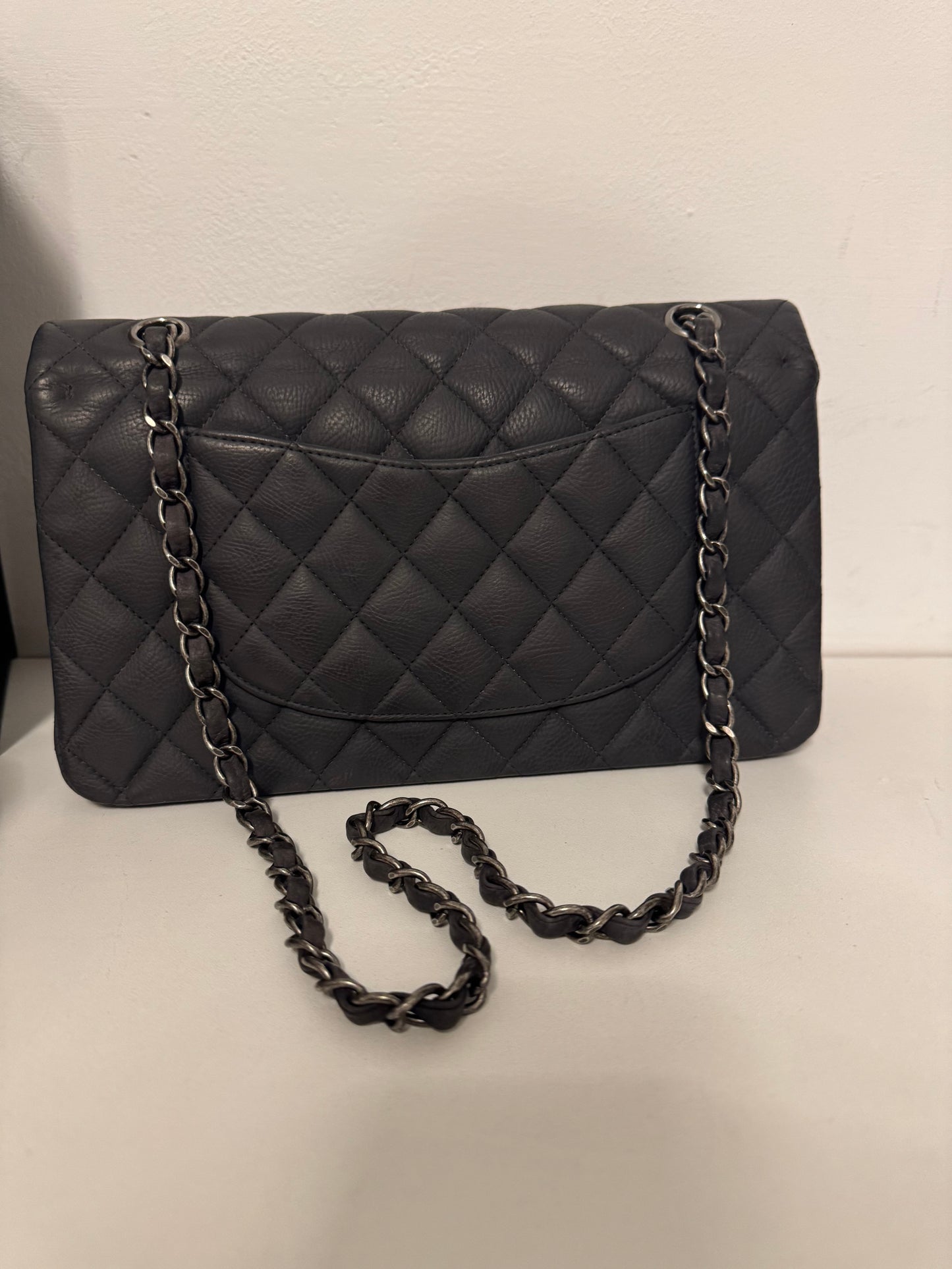 CHANEL Vintage Medium Double Flap Bag Caviar