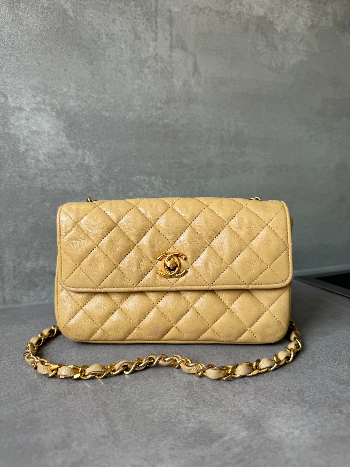 CHANEL Vintage Single Mini Full Flap Bag