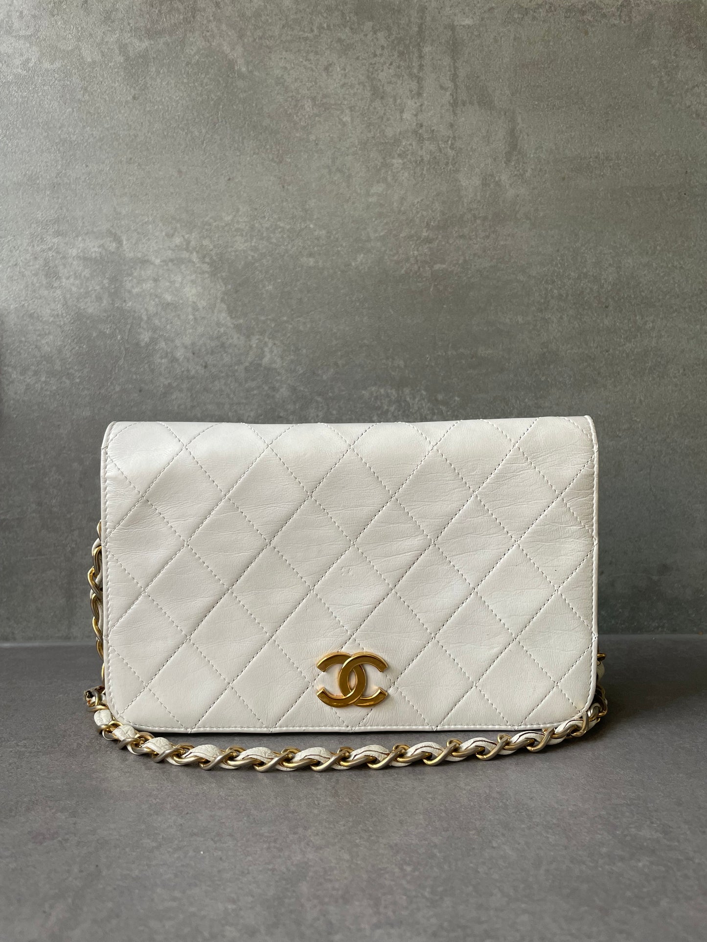 CHANEL Small Vintage Full Flap Bag Pushlock