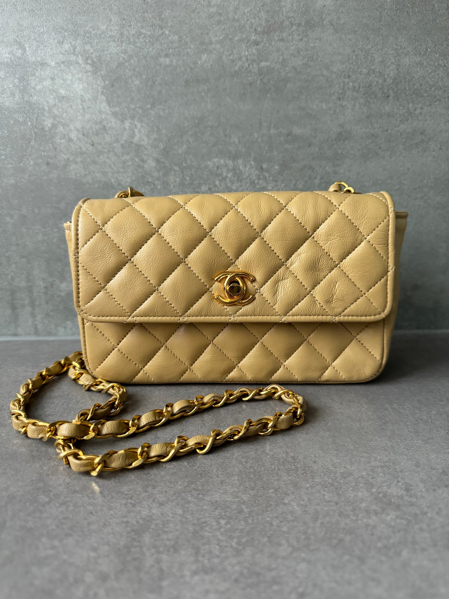 CHANEL Vintage Single Mini Full Flap Bag