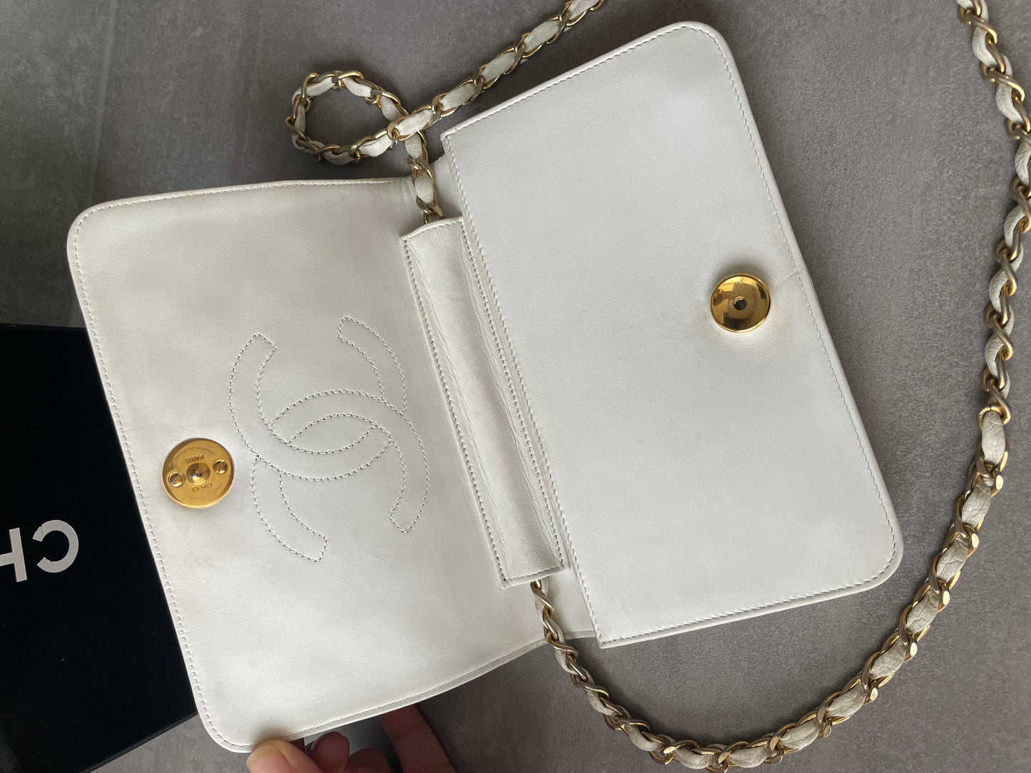 CHANEL Small Vintage Full Flap Bag Pushlock