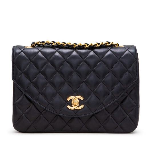 CHANEL Vintage Halfmoon Single Flap Bag