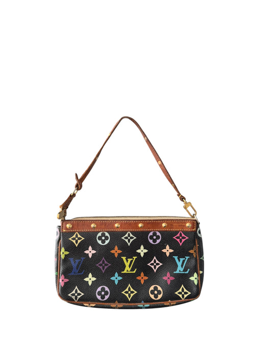 LOUIS VUITTON Multicolor SAC Pochette Monogram Canvas Black