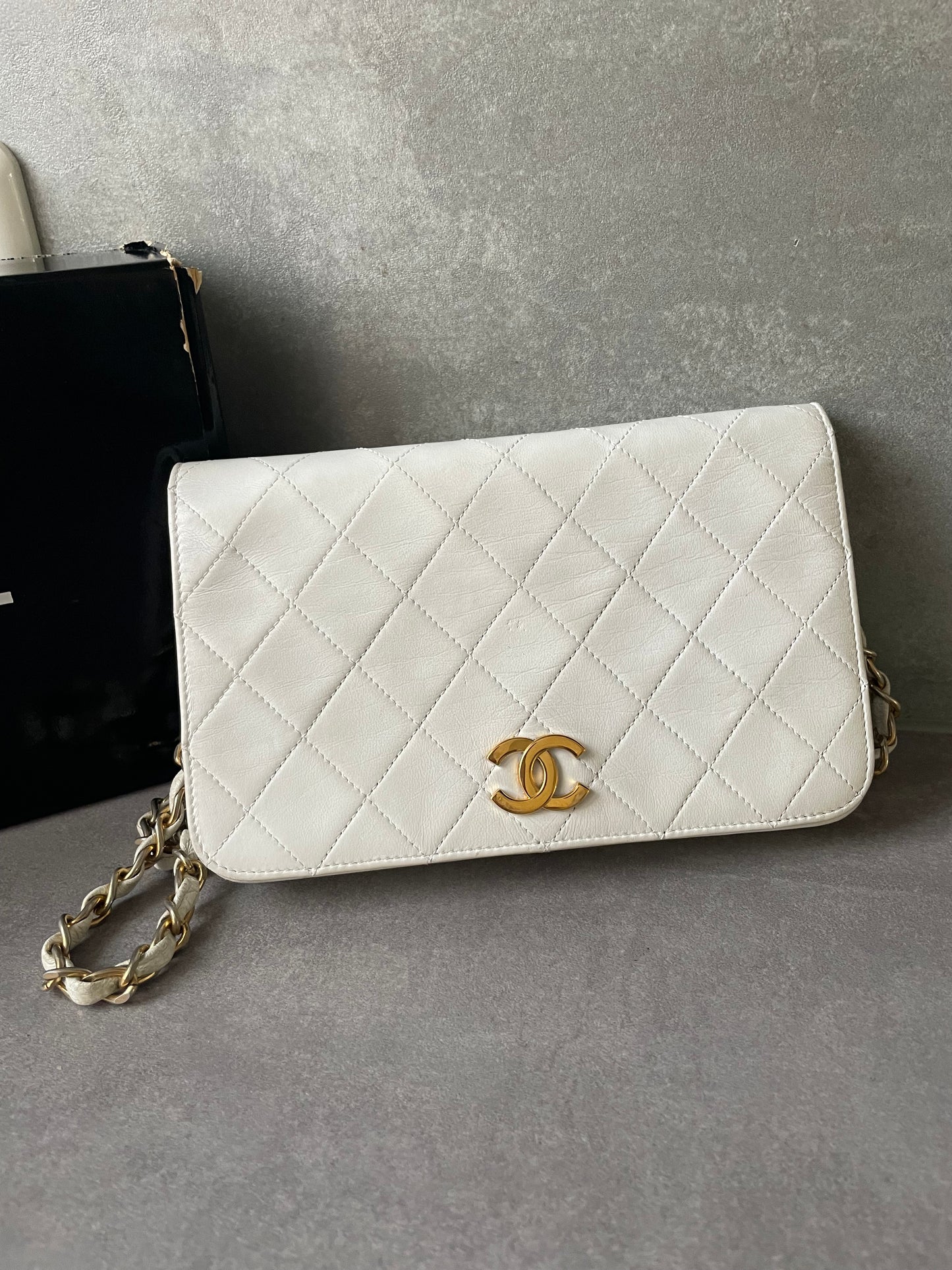 CHANEL Small Vintage Full Flap Bag Pushlock