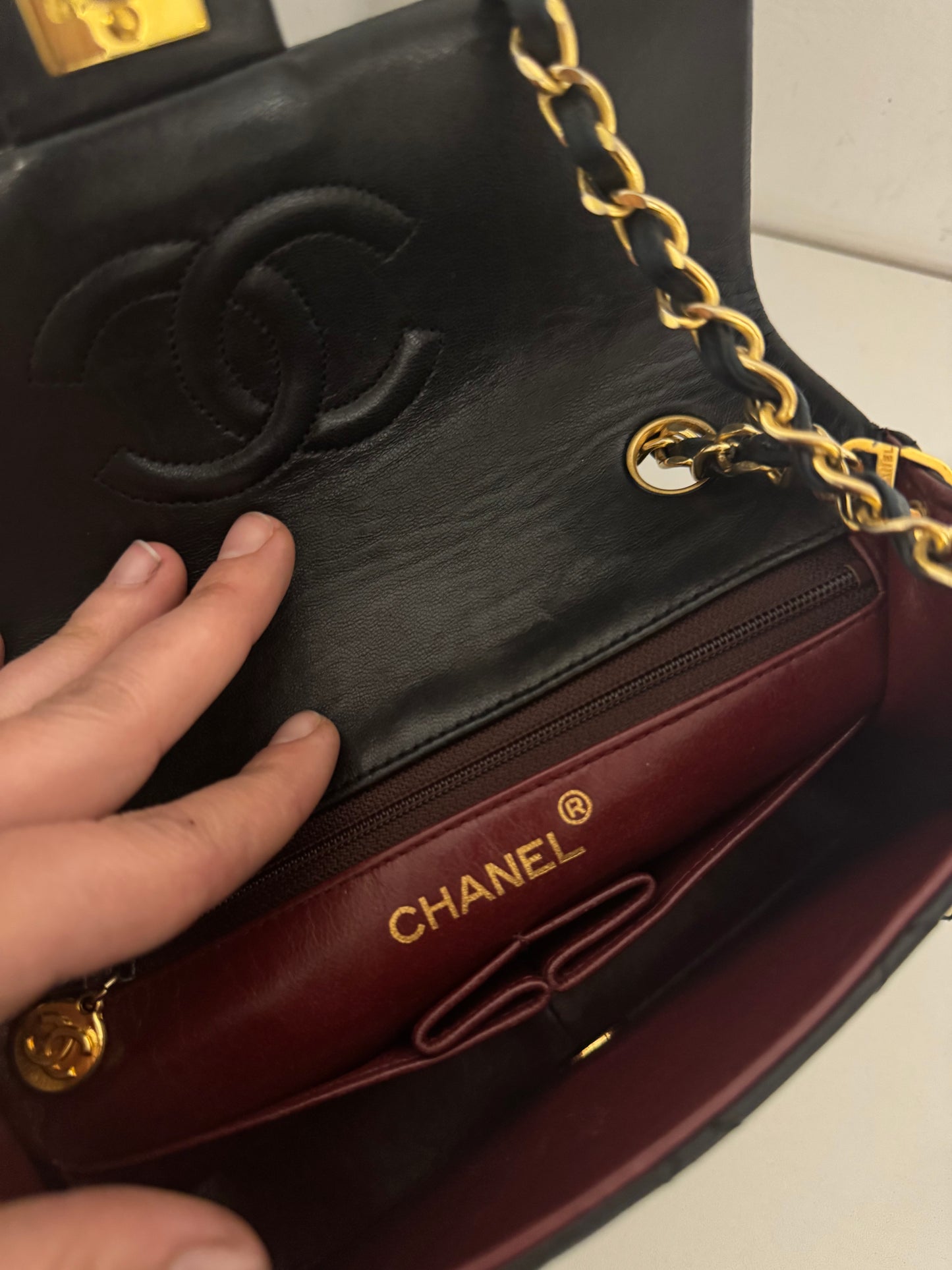 CHANEL Vintage Square Single Flap Bag Small